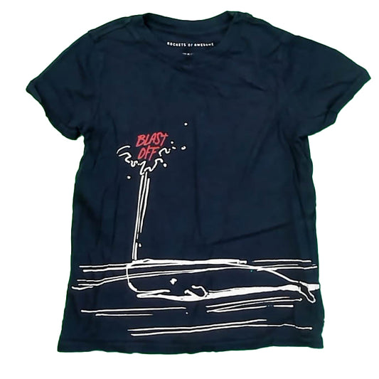 Rockets Of Awesome Boys Navy T-Shirt Size: 6-7 Years Navy