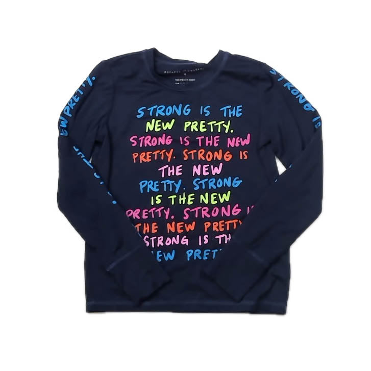 Rockets of Awesome Girls Navy Long Sleeve Shirt Size: 7 Years Navy