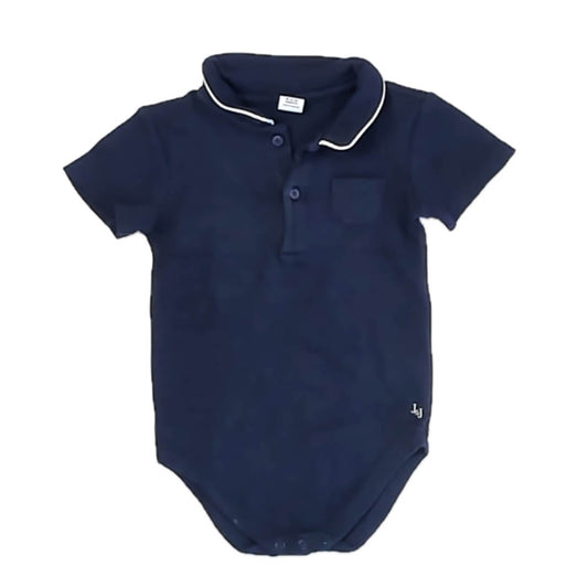 Janie and Jack Boys Navy Onesie Size: 6-12 Months Navy