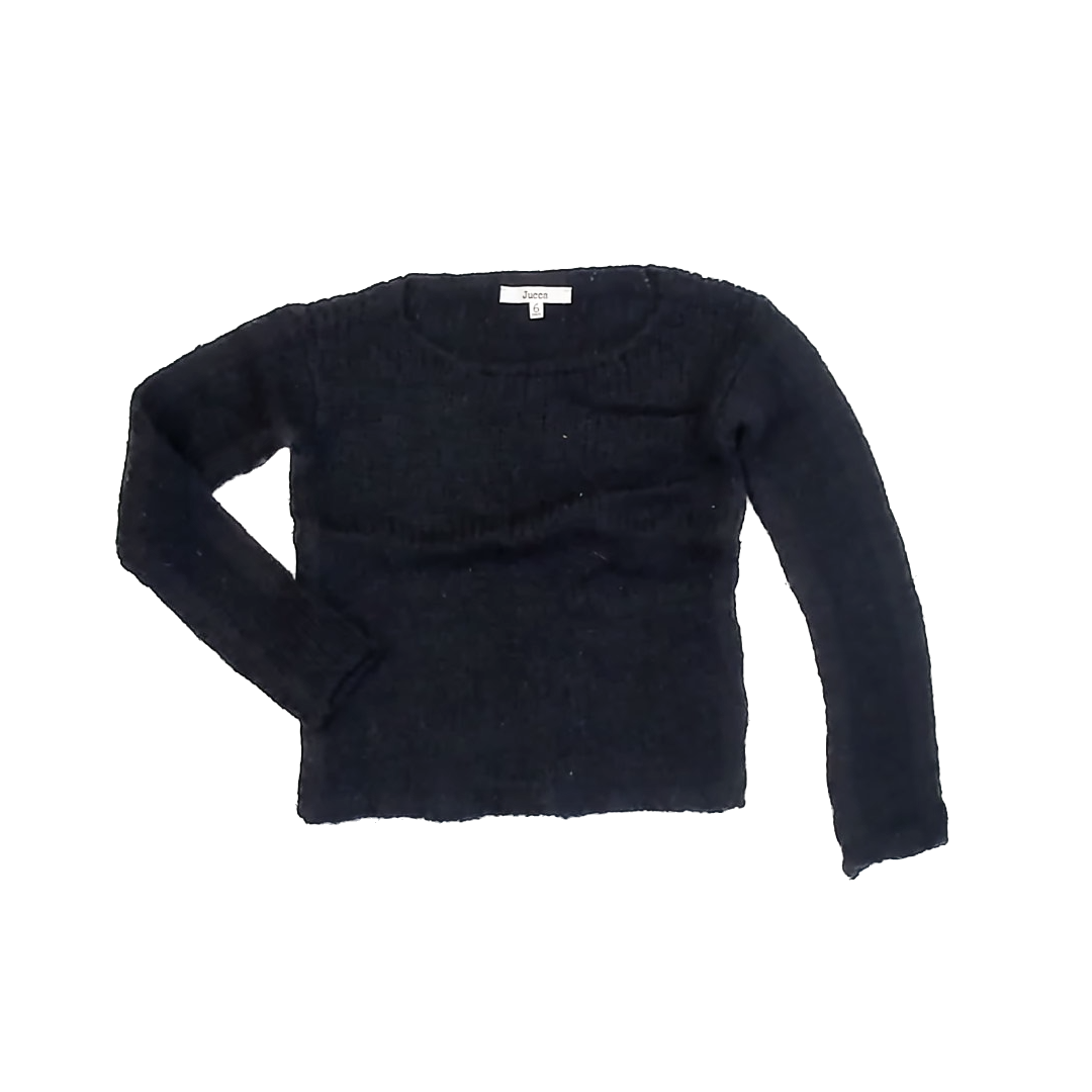 Jucca Girls Navy Sweater Size: 6 Years Navy
