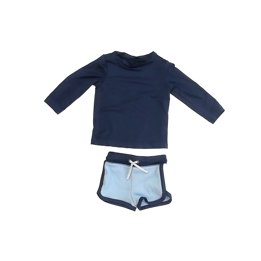 Cat & Jack Boys Navy Swimwear Size: 12 Months Navy