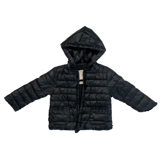 Zara Girls Navy Winter Coat Size: 18-24 Months Navy