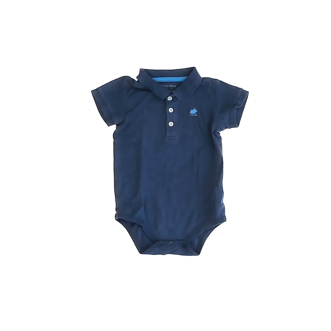 Baby Cottons Boys Navy Onesie Size: 9 Months Navy