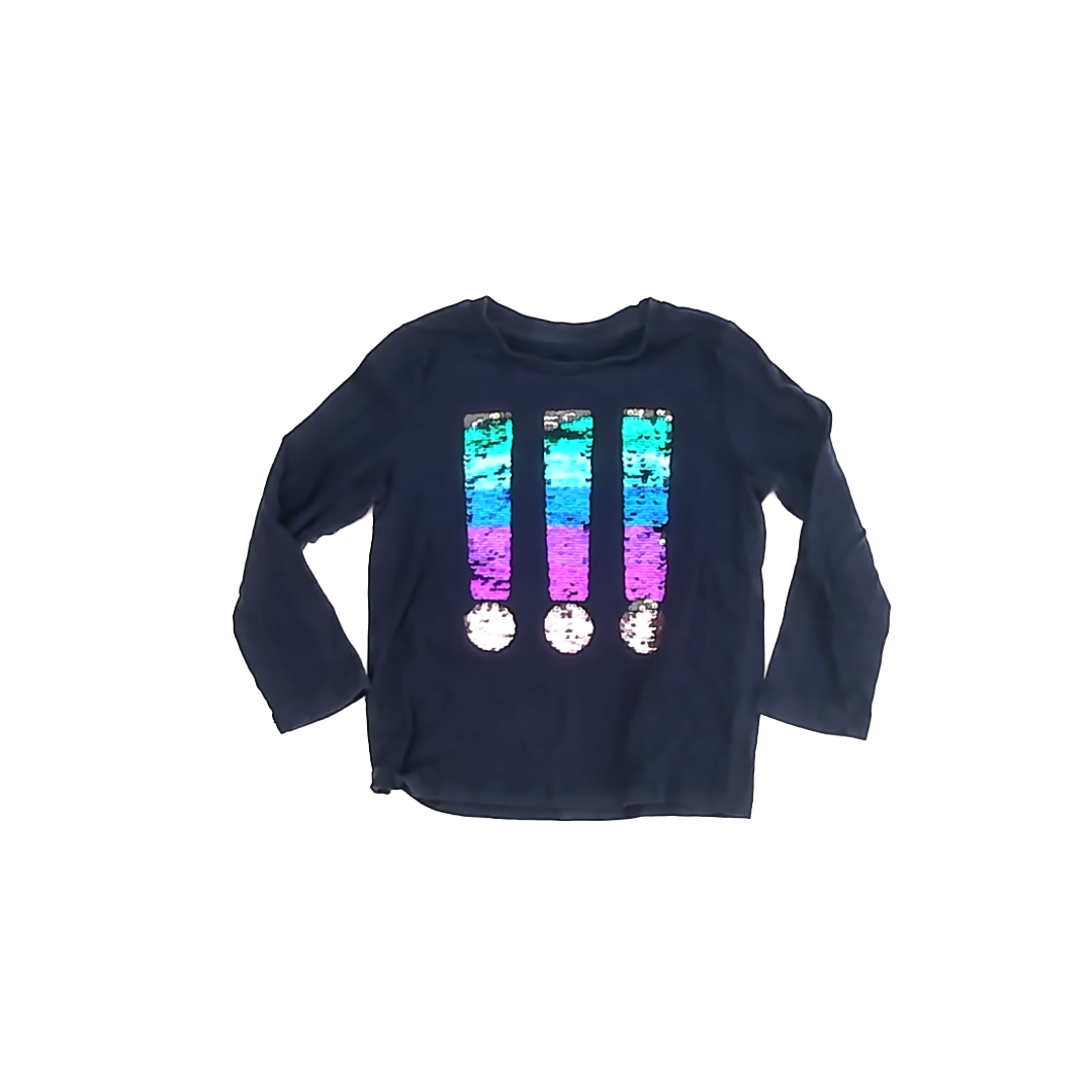 Rockets Of Awesome Girls Navy Long Sleeve T-Shirt Size: 4T Navy