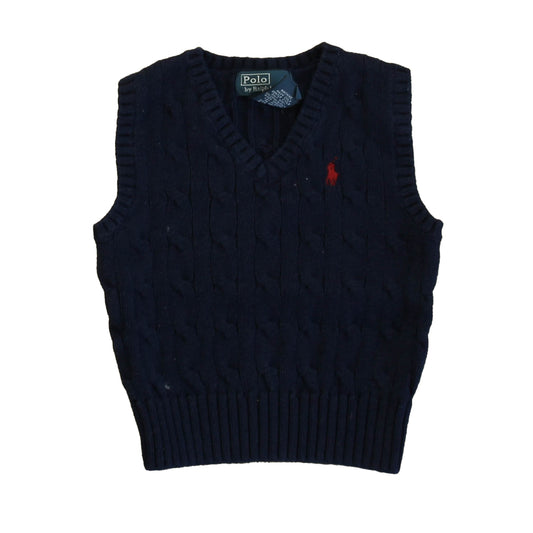 Ralph Lauren Boys Navy Sweater Vest Size: 12 Months Navy