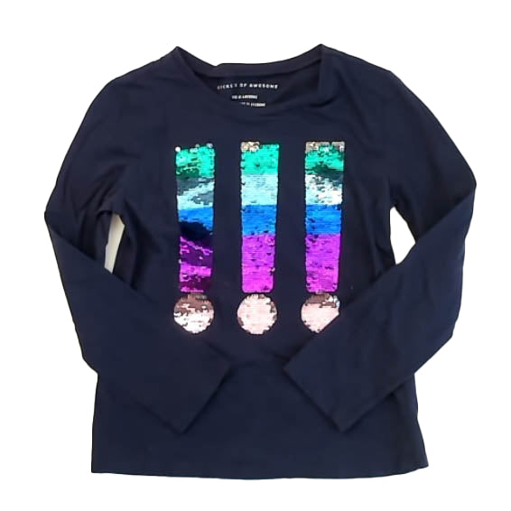 Rockets Of Awesome Girls Navy Long Sleeve T-Shirt Size: 8 Years Navy