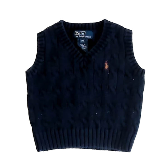 Ralph Lauren Boys Navy Sweater Vest Size: 9 Months Navy