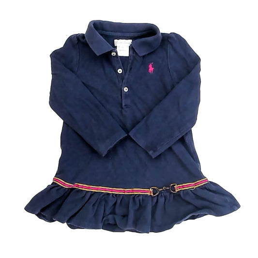 Ralph Lauren Girls Navy Dress Size: 24 Months Navy