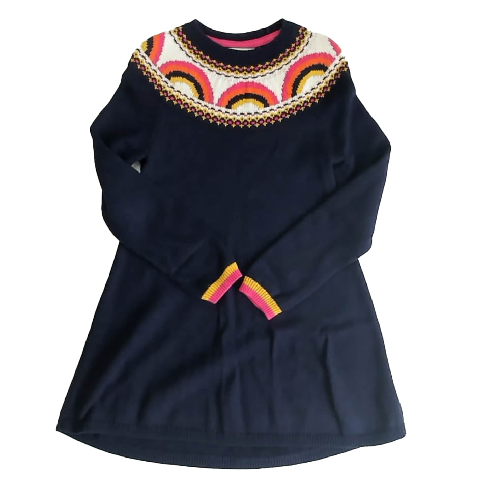 Cynthia Rowley Girls Navy Sweater Dress Size: 7-8 Years Navy