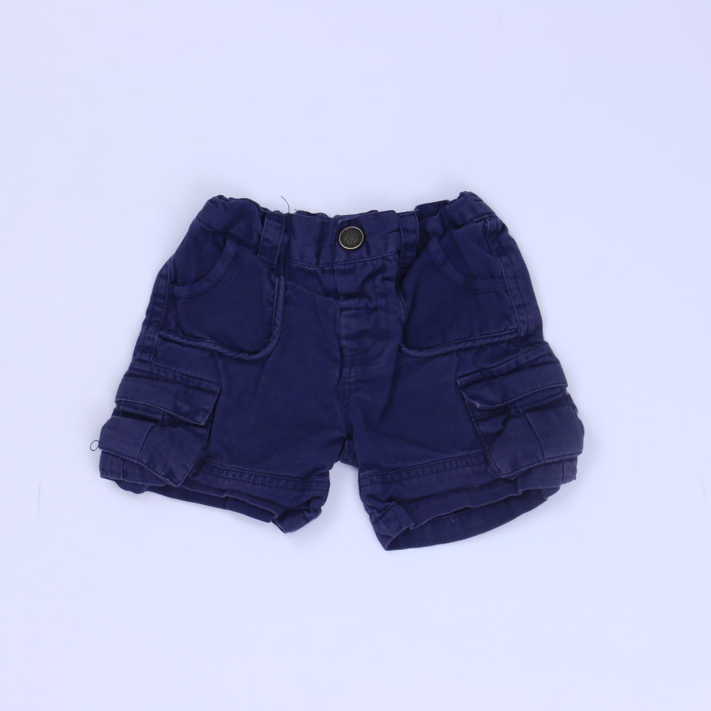 Egg Boys Navy Cargo Shorts Size: 18-24 Months Navy