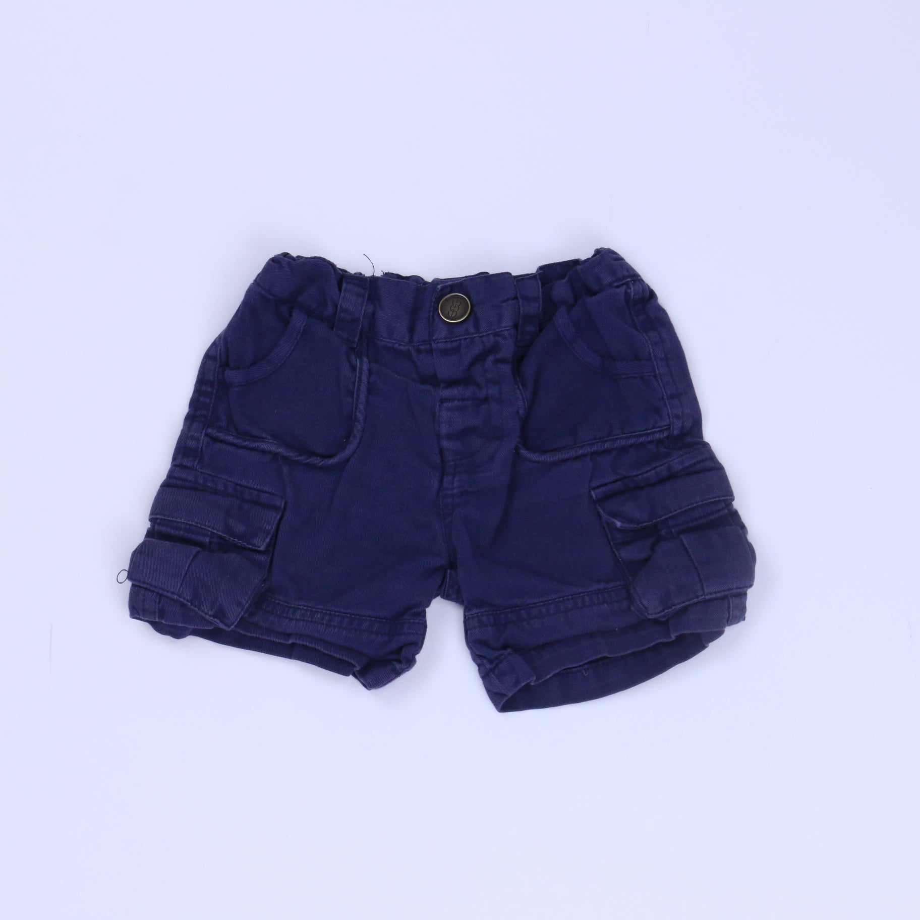 Egg Boys Navy Cargo Shorts Size: 18-24 Months Navy