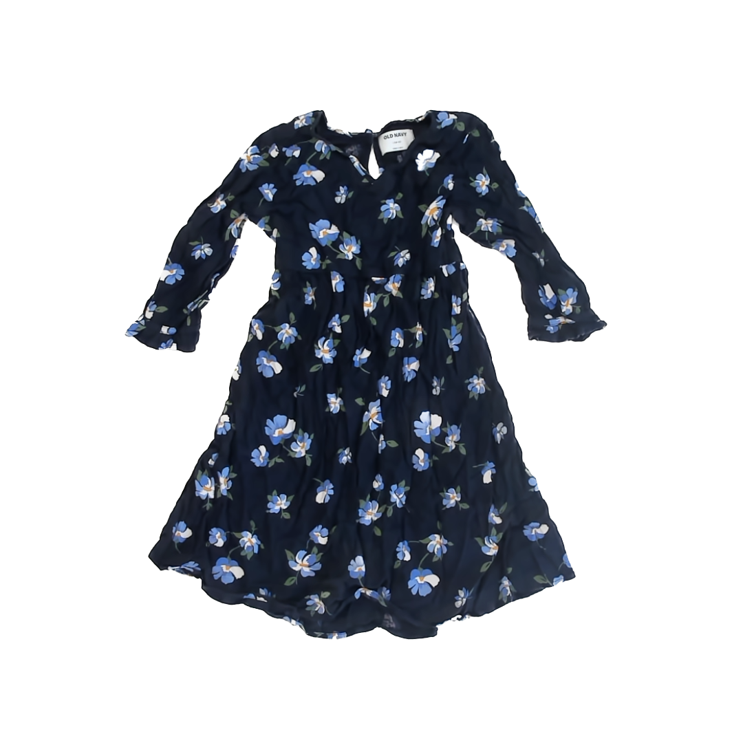 Old Navy Girls Navy Dress Size: 10 -12 Years Navy