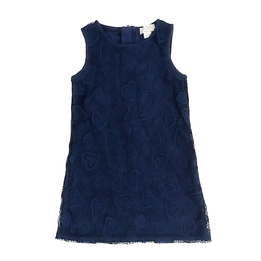 Kate Spade Girls Navy Dress Size: 6 Years Navy