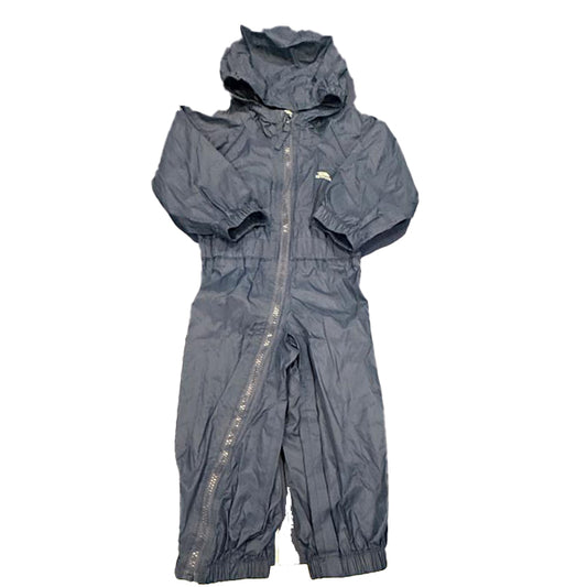 Trespass Boys Navy Rain Coat Size: 12-18 Months