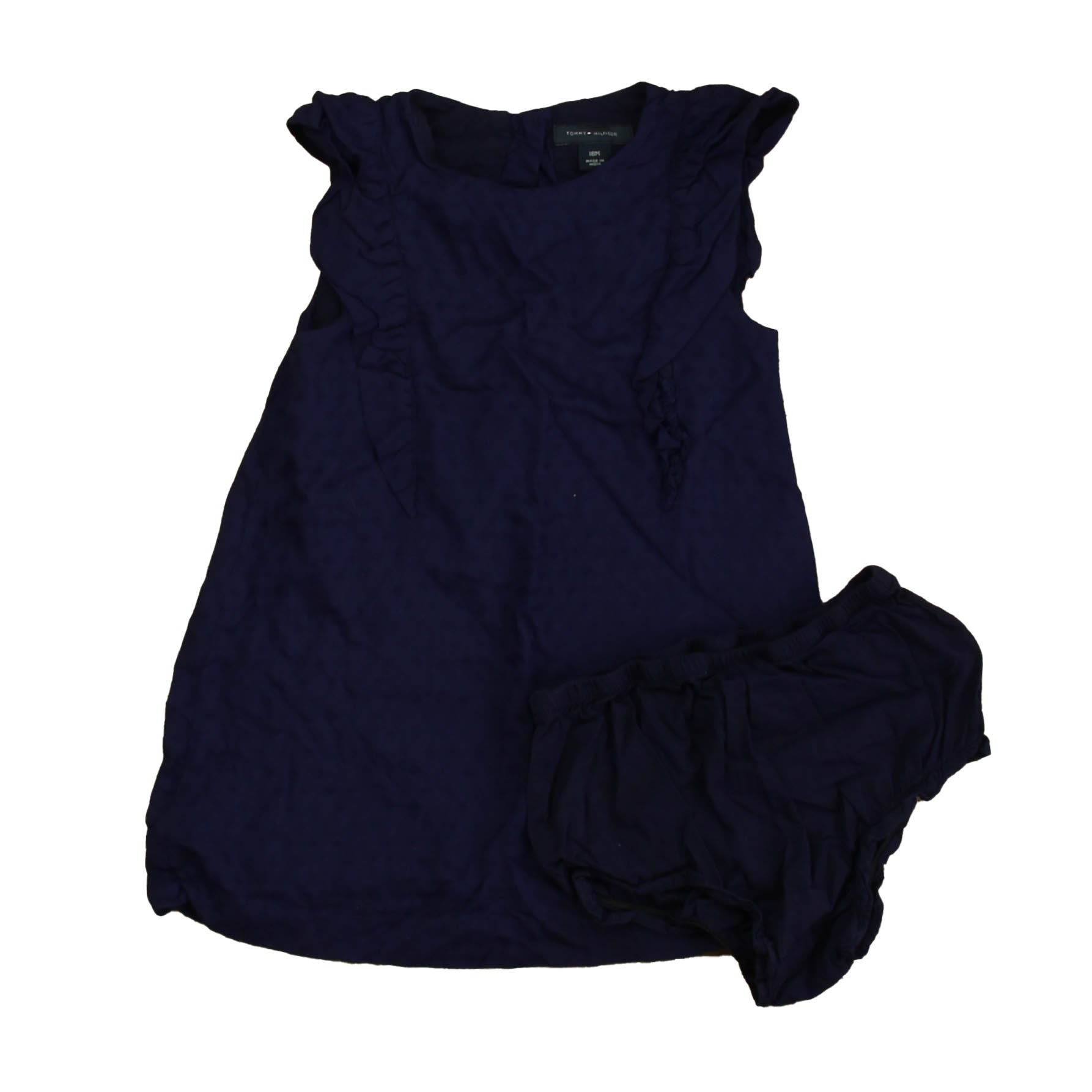 Tommy Hilfiger Girls Navy Dress Size: 18 Months Navy