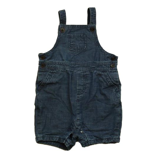 Janie and Jack Boys Navy Overall Shorts Size: 6-12 Months