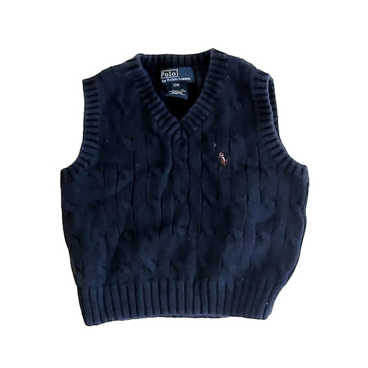 Ralph Lauren Boys Navy Sweater Vest Size: 12 Months Navy