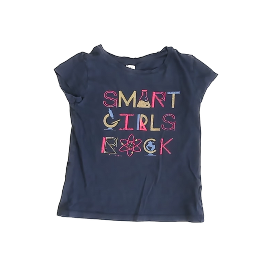 Gap Girls Navy T-Shirt Size: 6-7 Years Navy