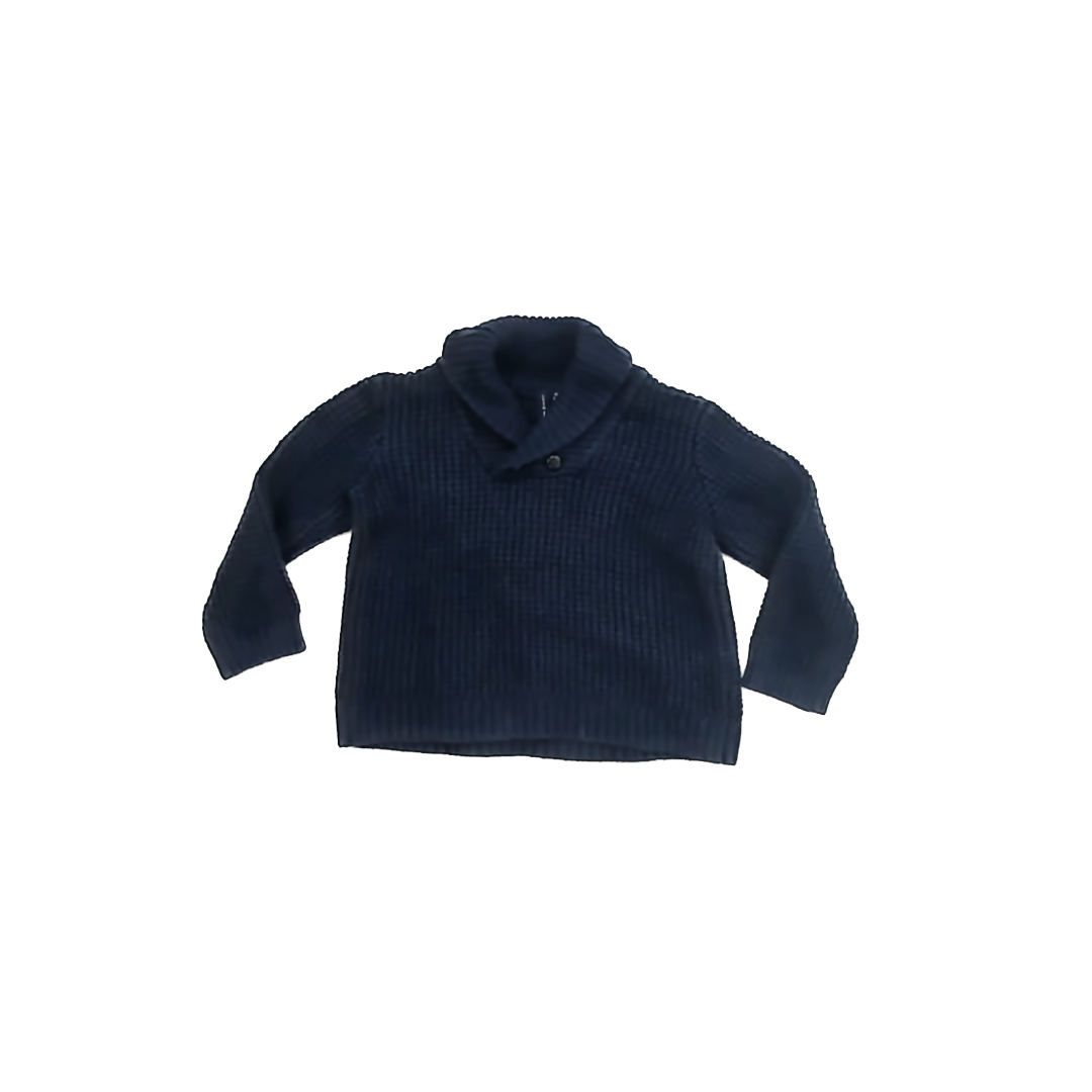 Janie and Jack Boys Navy Sweater Size: 12-18 Months Navy
