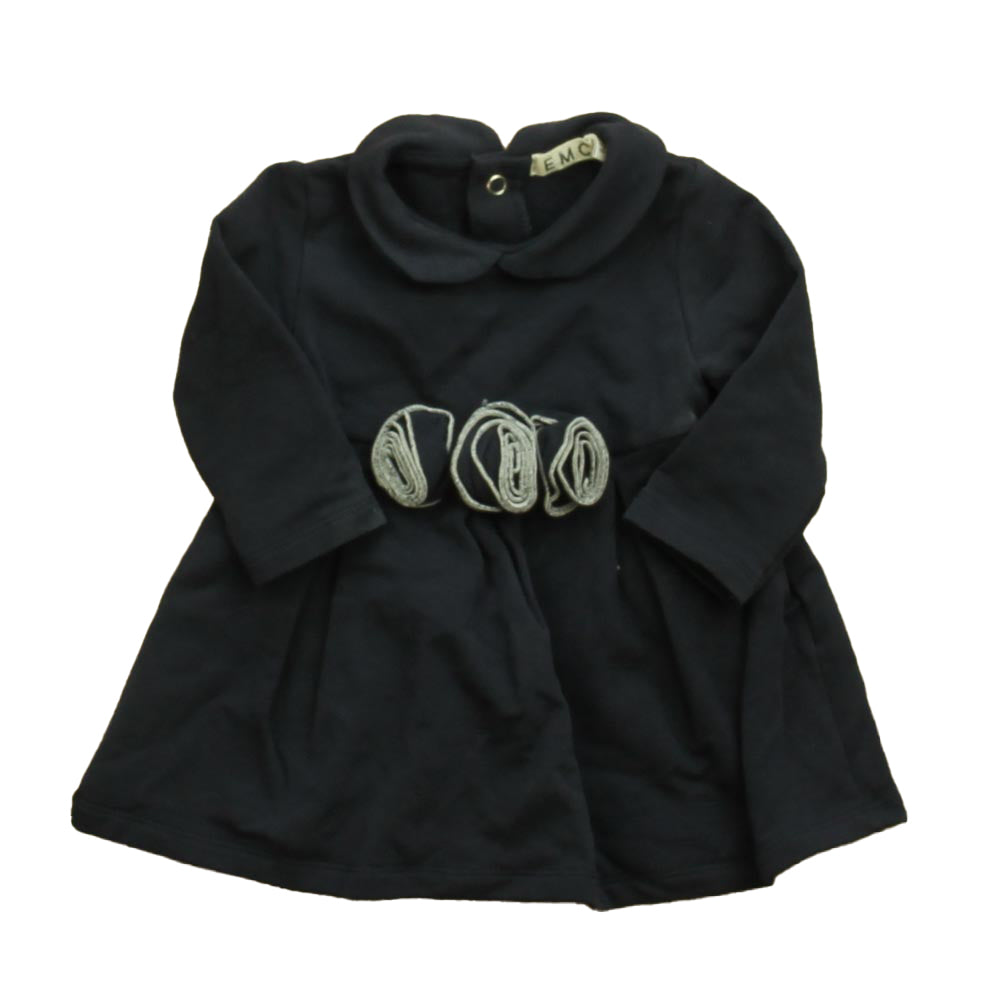 EMC Girls Navy Dress Size: 3 Months Navy