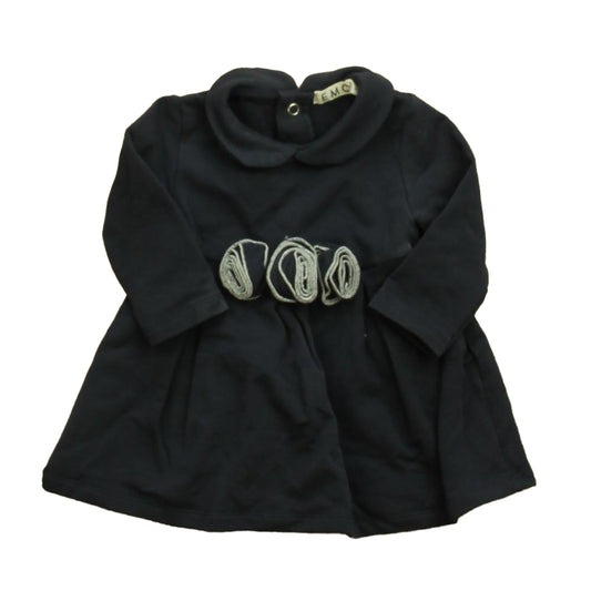 EMC Girls Navy Dress Size: 3 Months Navy