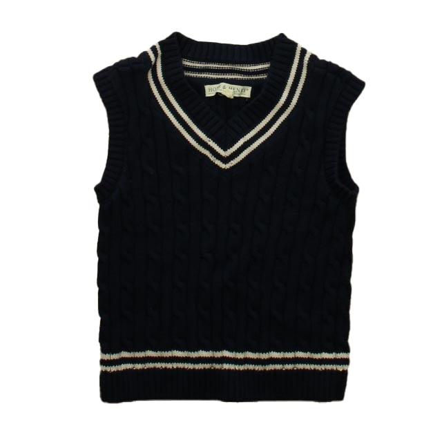 Hope & Henry Boys Navy Sweater Vest Size: 6-7 Years