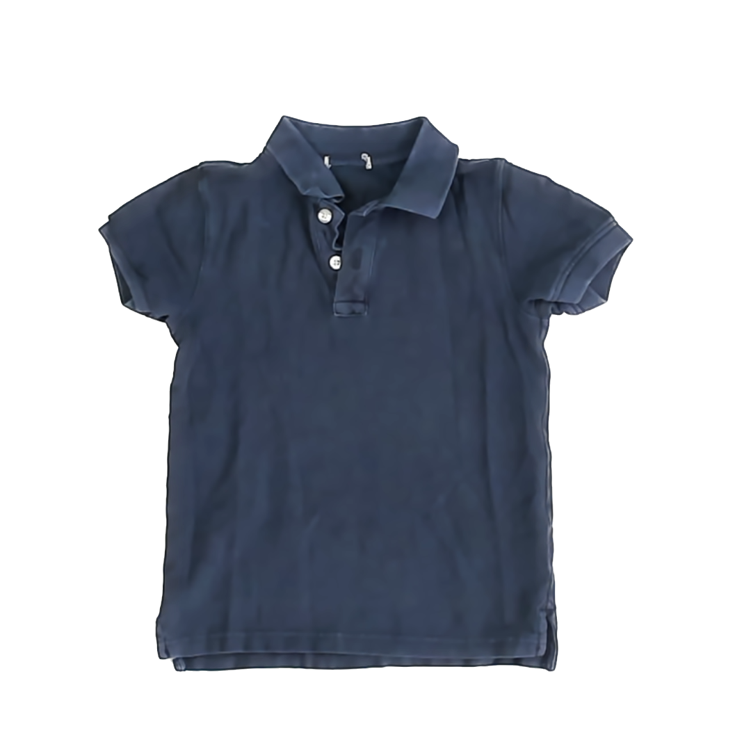 Crewcuts Boys Navy Polo Shirt Size: *4-5T Navy