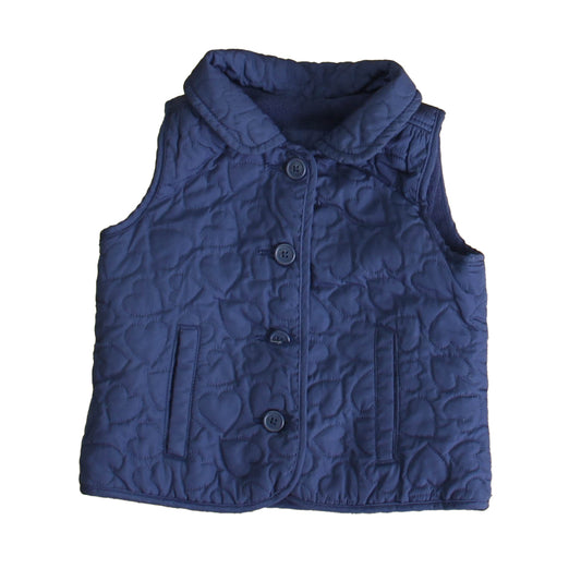 Gap Girls Navy Vest Size: 6-12 Months Navy