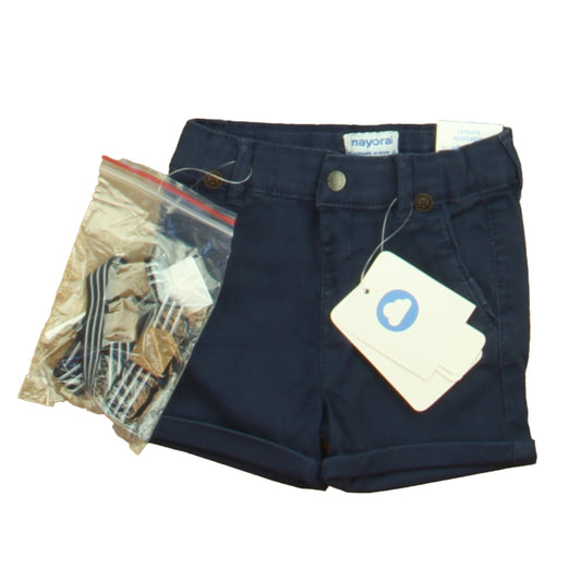 Mayoral Boys Navy Shorts Size: 6 Months Navy