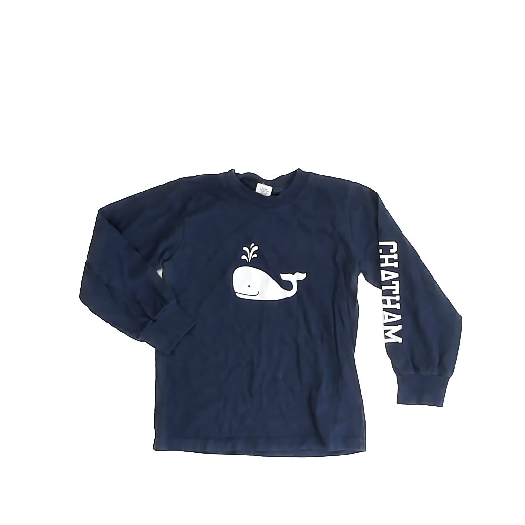 Chatham T Co. Boys Navy Long Sleeve T-Shirt Size: 6 Years Navy