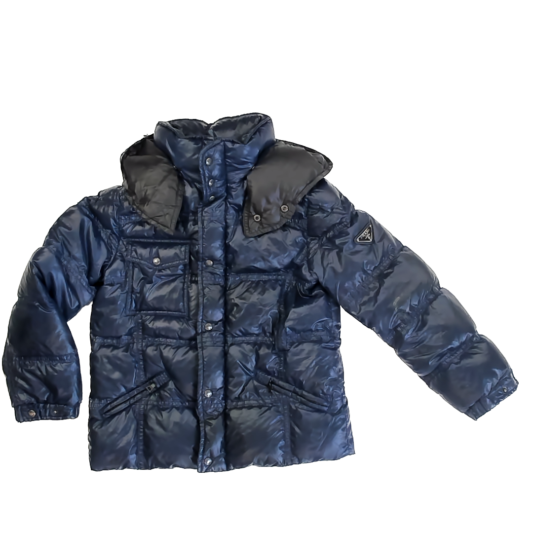 Prada Girls Navy Winter Coat Size: 6 Years Navy
