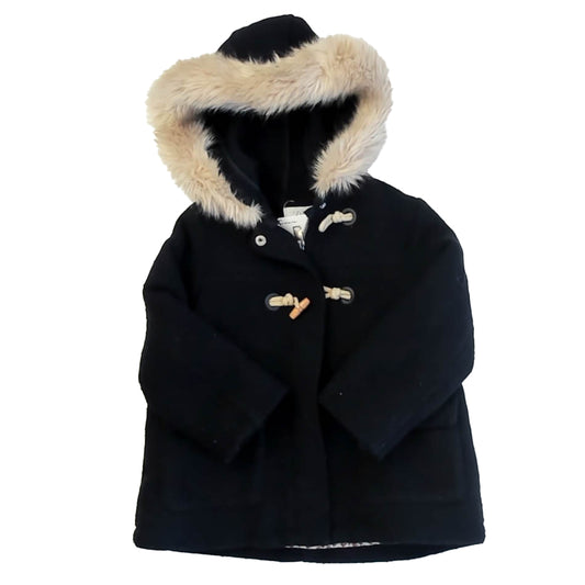 Zara Girls Navy Winter Coat Size: 3-4T Navy