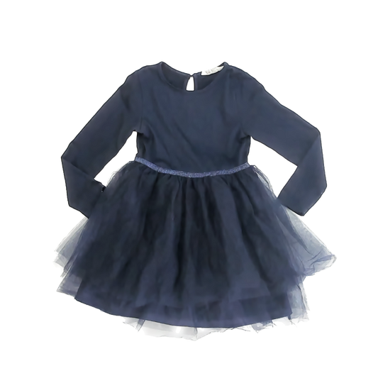 H&M Girls Navy Dress Size: 5-6 Years Navy
