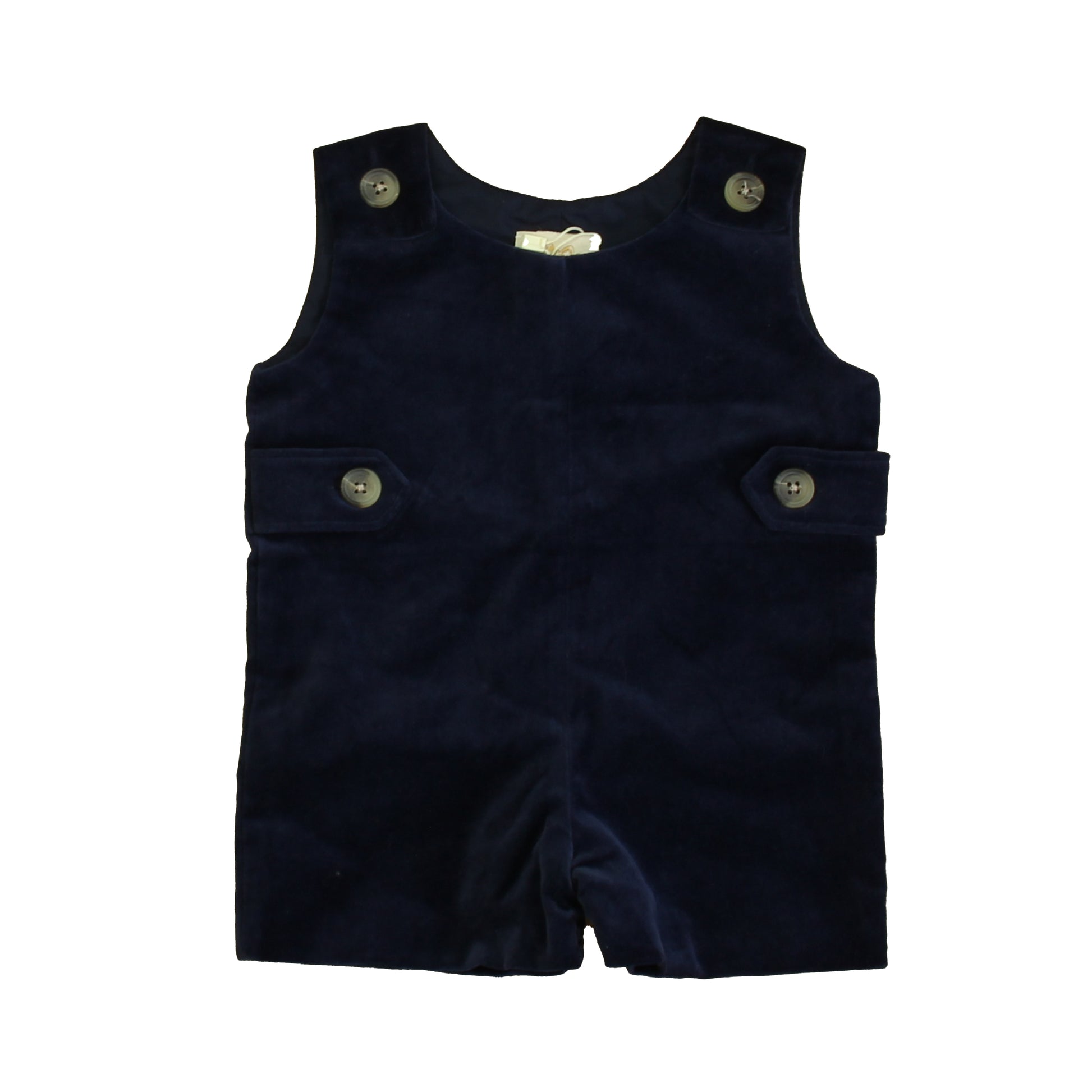 The Beaufort Bonnet Company Boys Navy Romper Size: 0-6 Months Navy