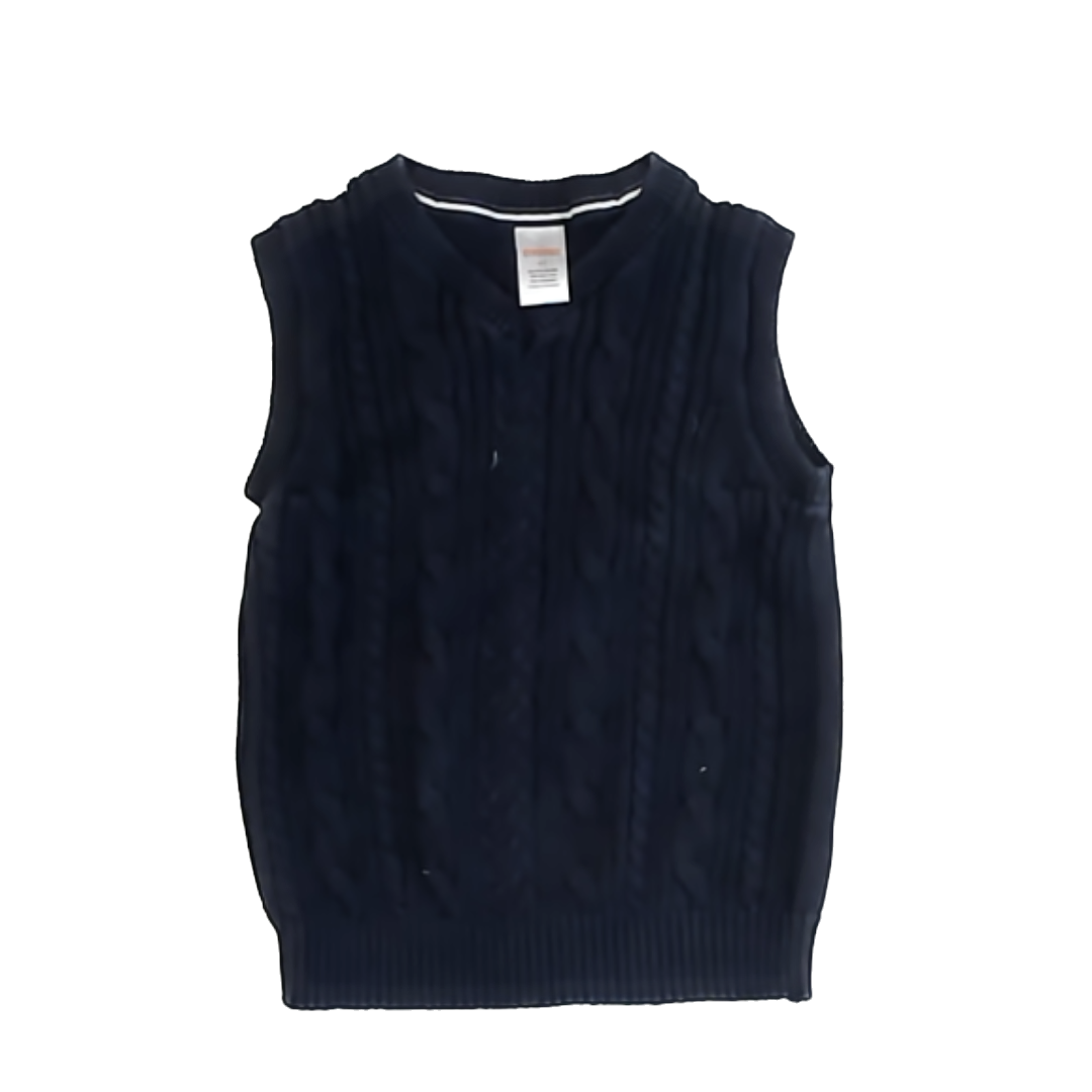 Gymboree Boys Navy Sweater Vest Size: 4T Navy