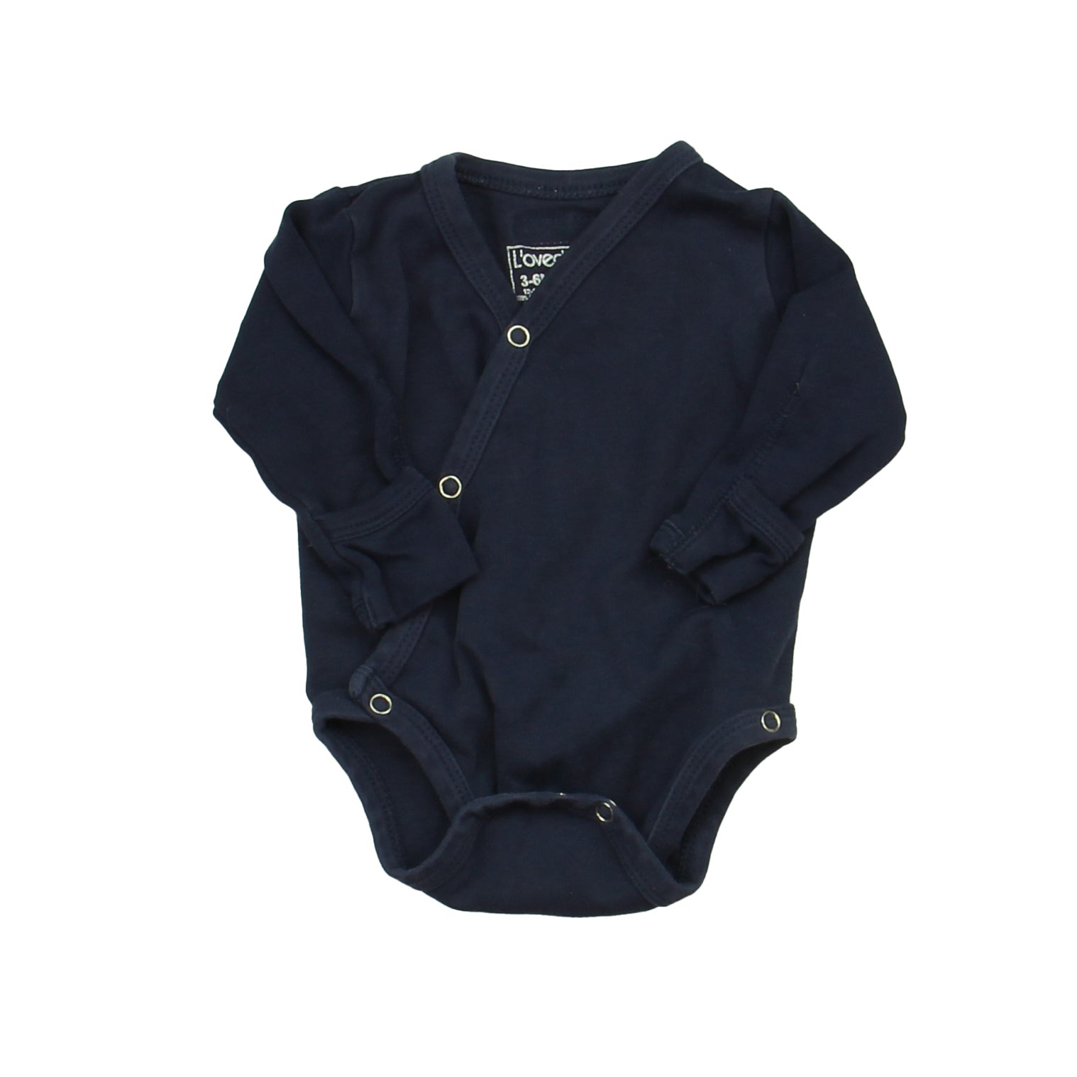 L'oved Baby Boys Navy Onesie Size: 3-6 Months Navy