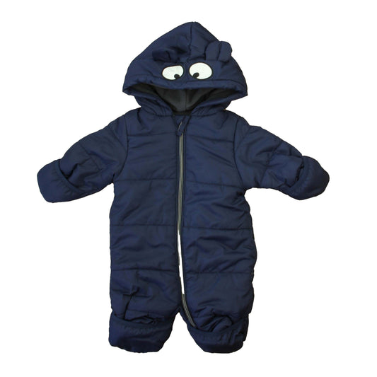 Wippette Kids Boys Navy Snowsuit Size: 0-3 Months Navy