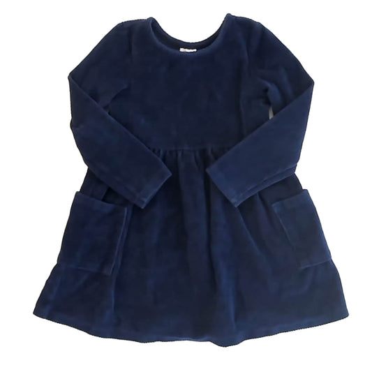 Hanna Andersson Girls Navy Dress Size: 4T Navy