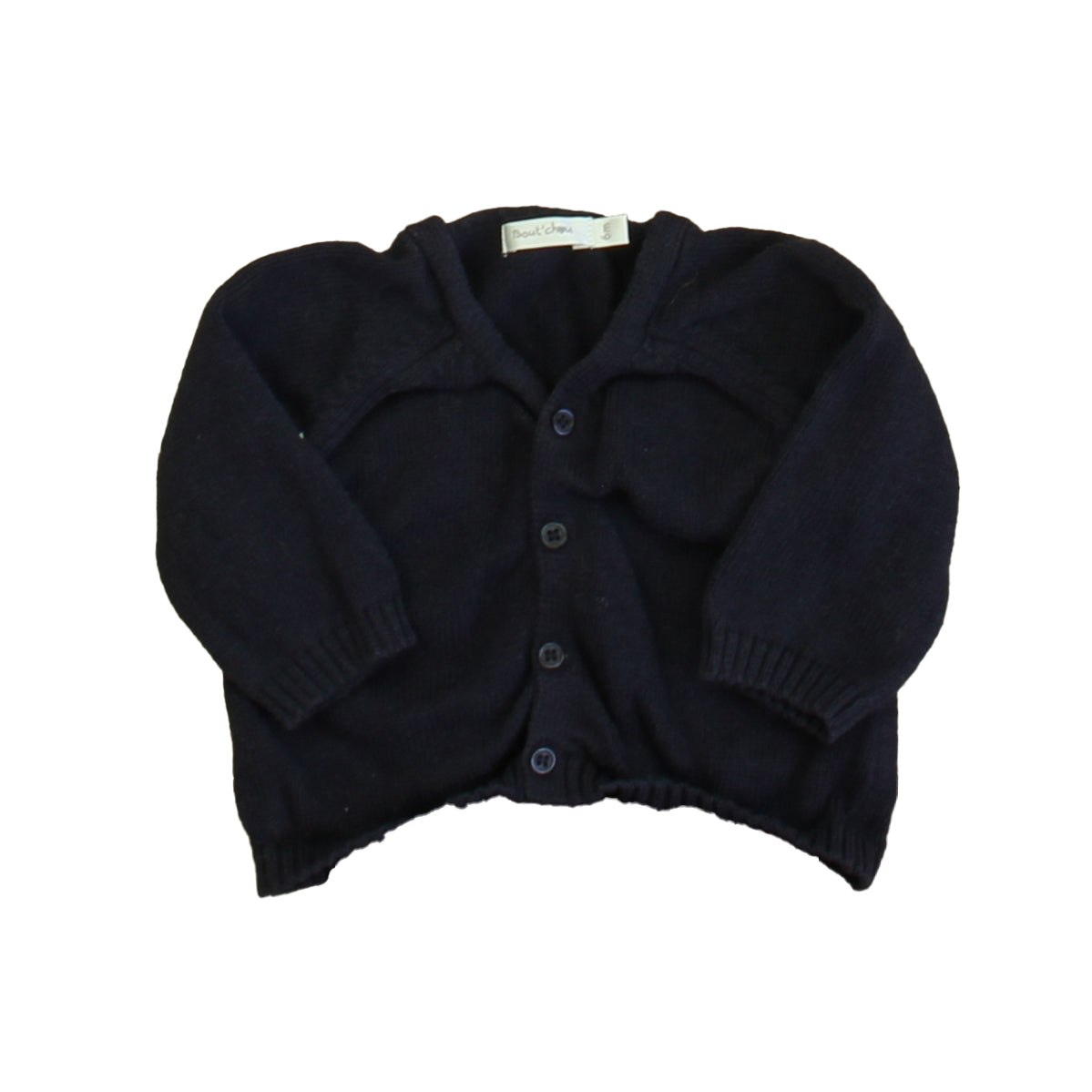 Bout' Chou Unisex Navy Cardigan Size: 6 Months Navy