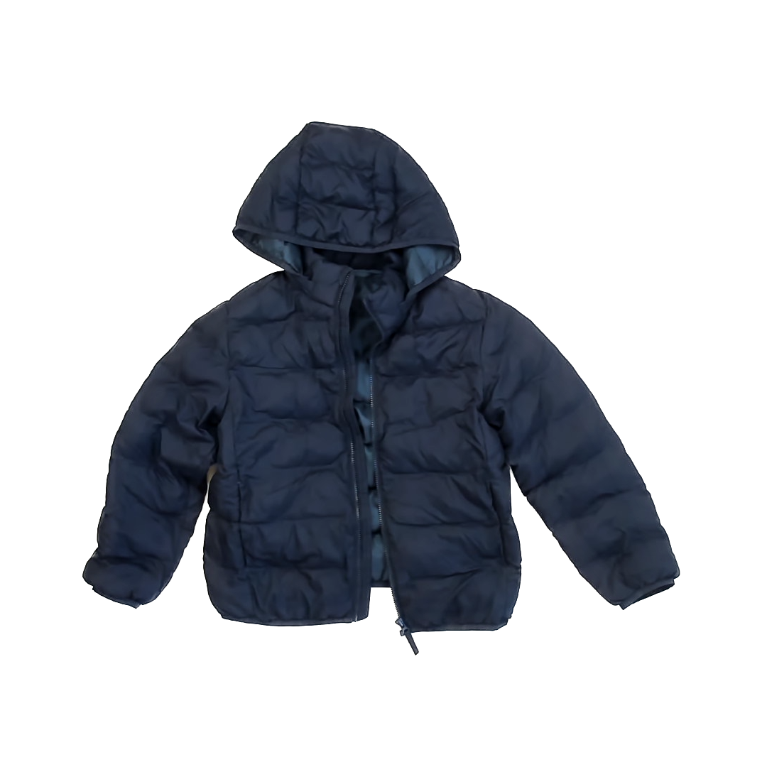 Uniqlo Boys Navy Winter Coat Size: 7-8 Years Navy