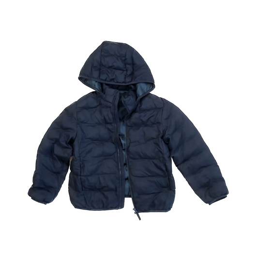 Uniqlo Boys Navy Winter Coat Size: 7-8 Years Navy