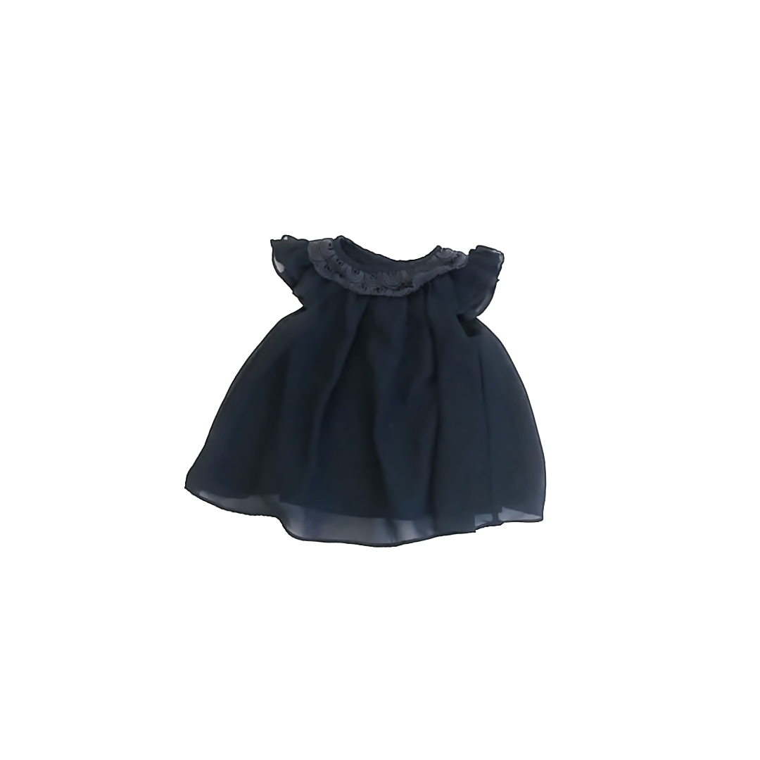 Max Studio Girls Navy Dress Size: 3-6 Months Navy