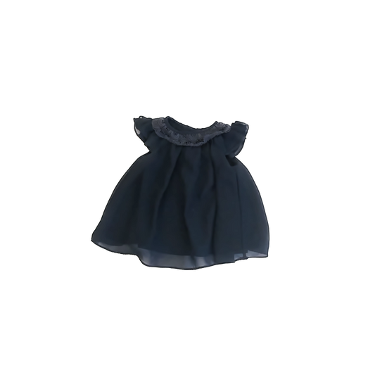 Max Studio Girls Navy Dress Size: 3-6 Months Navy