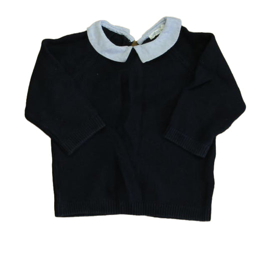 Bout'Chou Girls Navy Sweater Size: 18 Months Navy