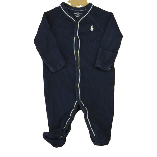 Ralph Lauren Boys Navy Long Sleeve Outfit Size: 3 Months Navy