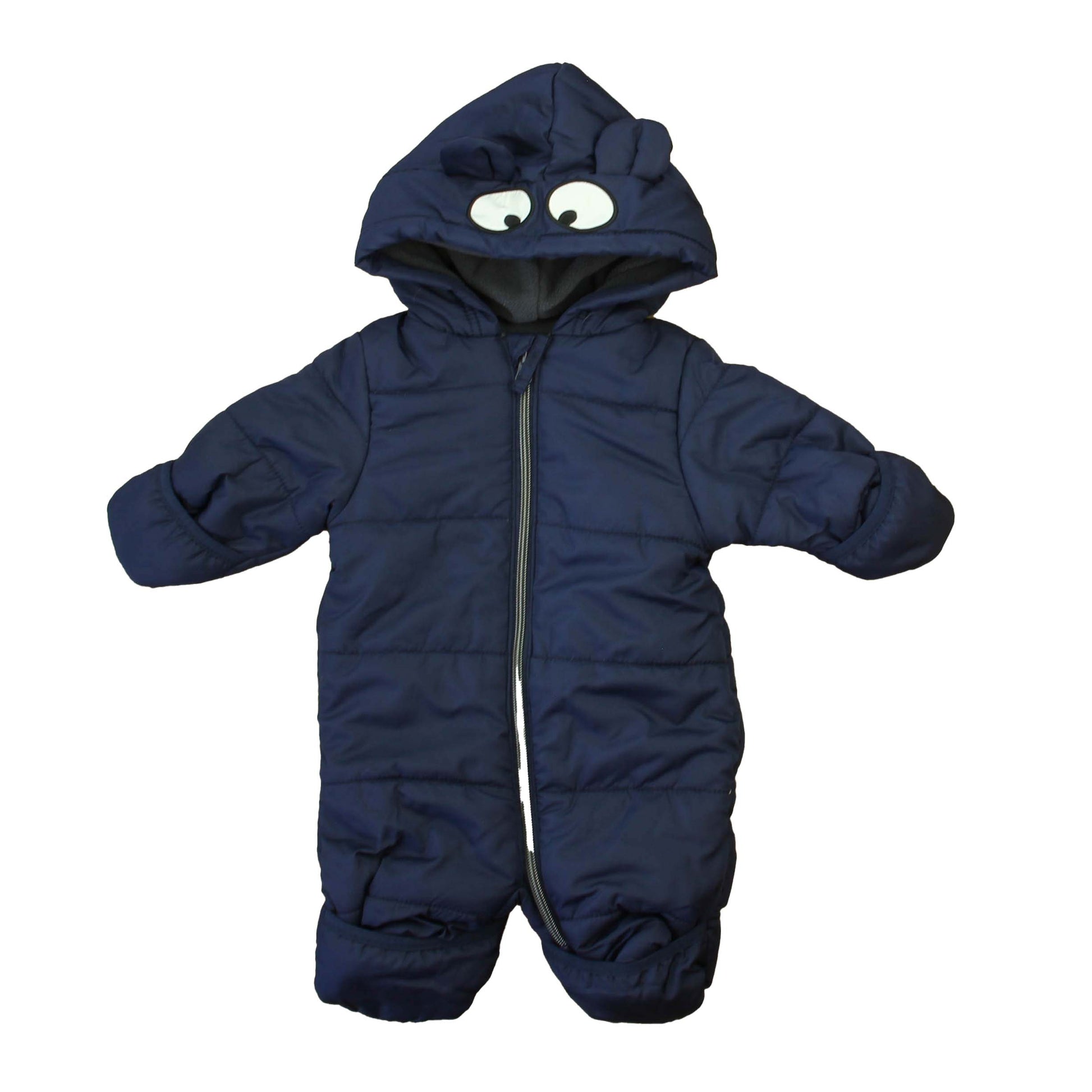 Wippette Kids Boys Navy Snowsuit Size: 0-3 Months Navy