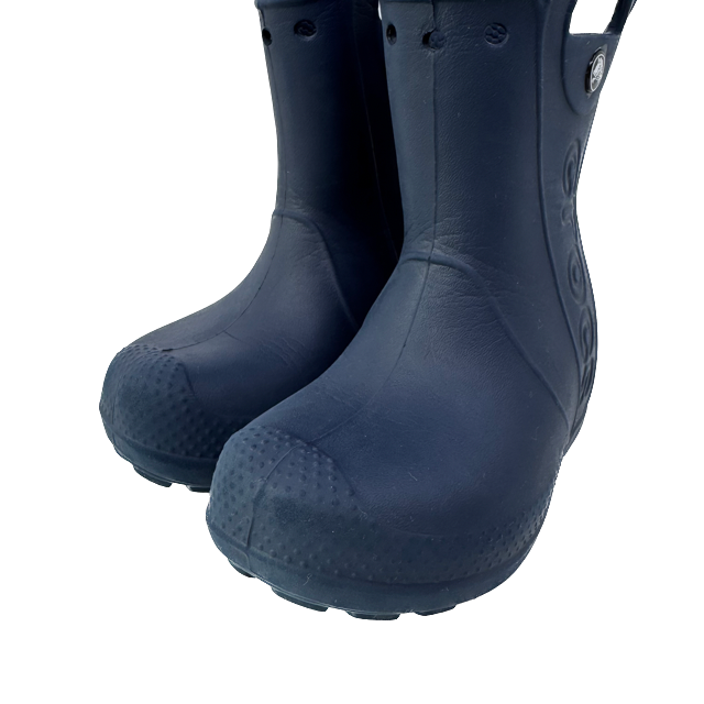 Crocs Boys Navy Rain Boots Size: 8 Toddler Navy