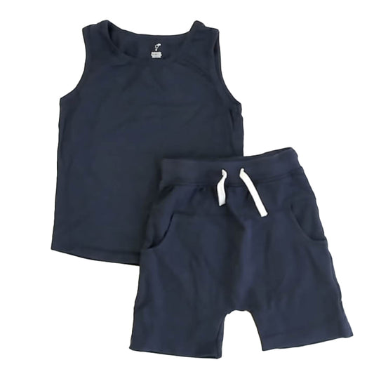 Little Star Boys Navy Apparel Sets Size: 6 Years Navy