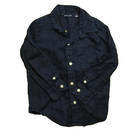 Janie and Jack Boys Navy Button Down Long Sleeve Size: 2T