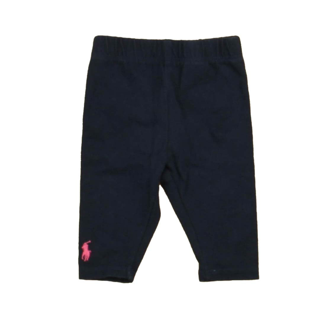 Ralph Lauren Girls Navy Leggings Size: 3 Months Navy